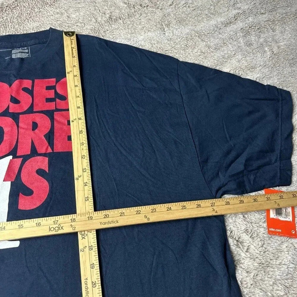 Rare  NIKE Men's Blue T- Shirt Moses Malone Promo AF1 size 3XL NWT - Picture 6 of 15